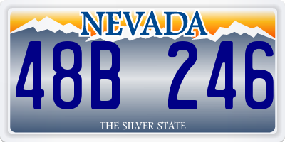 NV license plate 48B246