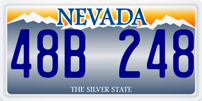 NV license plate 48B248