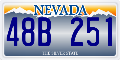 NV license plate 48B251