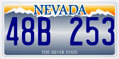 NV license plate 48B253
