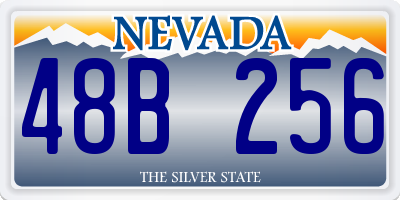 NV license plate 48B256