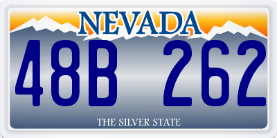NV license plate 48B262