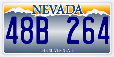 NV license plate 48B264
