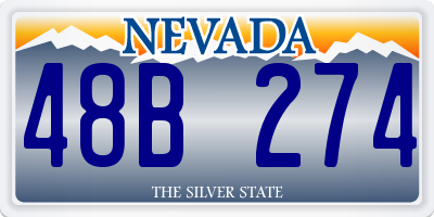 NV license plate 48B274