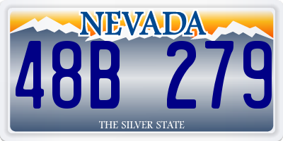 NV license plate 48B279