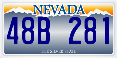 NV license plate 48B281
