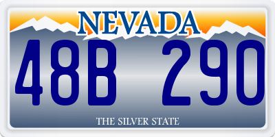 NV license plate 48B290
