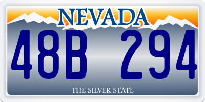 NV license plate 48B294