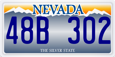NV license plate 48B302