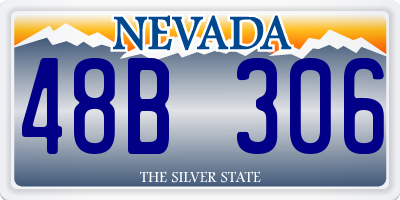 NV license plate 48B306