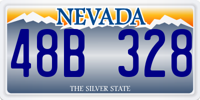 NV license plate 48B328