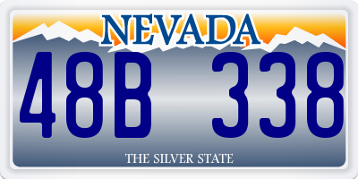 NV license plate 48B338