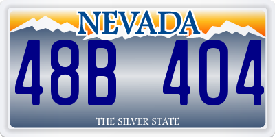 NV license plate 48B404