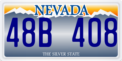NV license plate 48B408