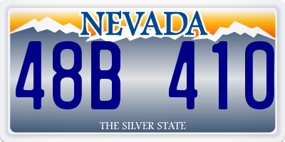 NV license plate 48B410