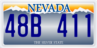 NV license plate 48B411