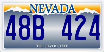 NV license plate 48B424
