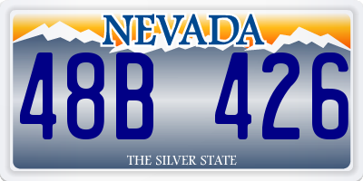 NV license plate 48B426