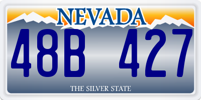 NV license plate 48B427