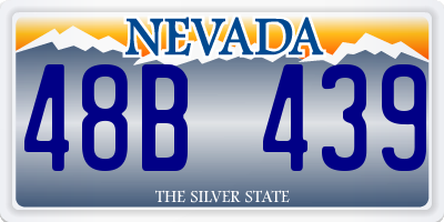 NV license plate 48B439