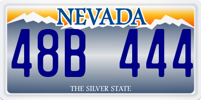 NV license plate 48B444