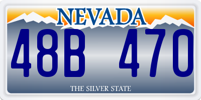 NV license plate 48B470