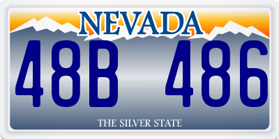 NV license plate 48B486