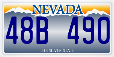 NV license plate 48B490