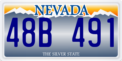 NV license plate 48B491