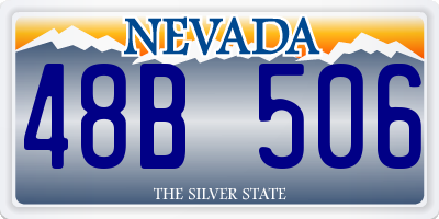 NV license plate 48B506