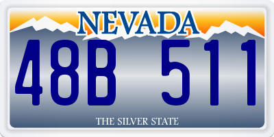 NV license plate 48B511