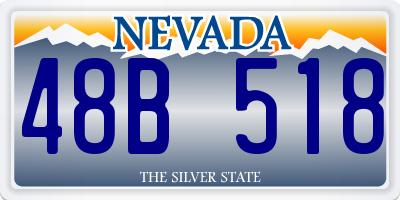 NV license plate 48B518