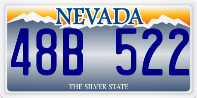 NV license plate 48B522