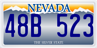 NV license plate 48B523