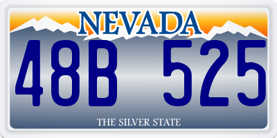 NV license plate 48B525