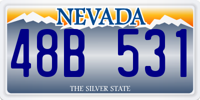 NV license plate 48B531