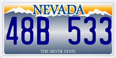 NV license plate 48B533