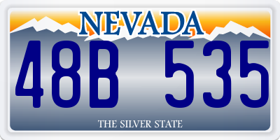 NV license plate 48B535