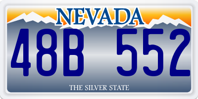 NV license plate 48B552
