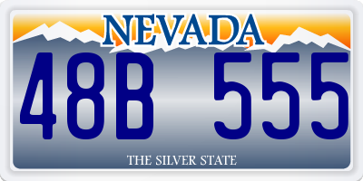 NV license plate 48B555