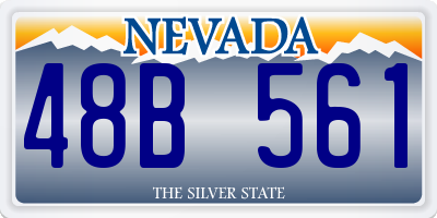 NV license plate 48B561