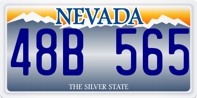 NV license plate 48B565