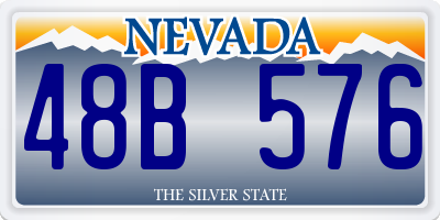 NV license plate 48B576