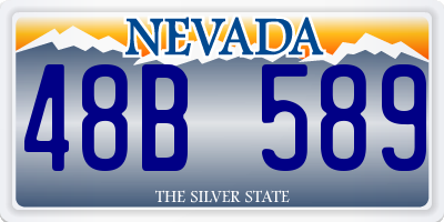 NV license plate 48B589
