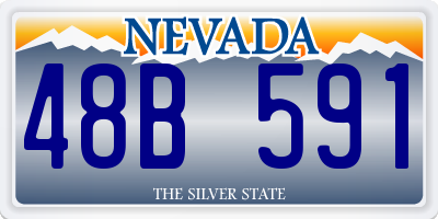 NV license plate 48B591