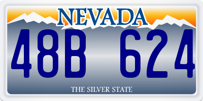 NV license plate 48B624