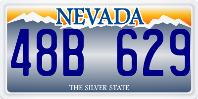 NV license plate 48B629