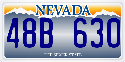 NV license plate 48B630