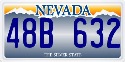 NV license plate 48B632