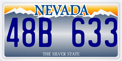 NV license plate 48B633